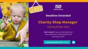 CLOSED – Join Our Team! We Are Looking To Hire A Manager For Our Charity Shop