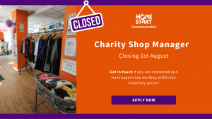 CLOSED – We are Hiring! Join our Charity Shop as a Manager​