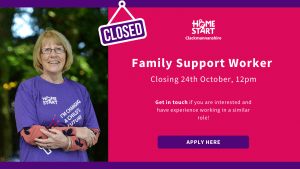 CLOSED – We are Hiring! Join our Team as a Family Support Worker