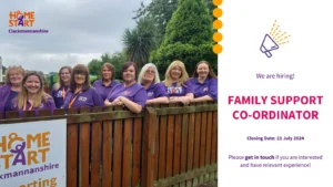 CLOSED – Chance to join our team! Family Support Co-Ordinator (Part-Time)​
