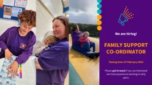 CLOSED – We are hiring! Family Support Co-Ordinator (Part-Time)​